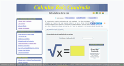Desktop Screenshot of calcularraizcuadrada.com